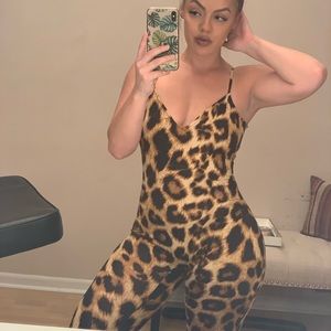 Leopard romper